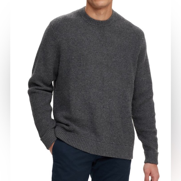 NWT - Mango Men’s Italian Yarn Waffle Knit Sweater - Size L - Picture 2 of 10